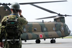 離陸中のCH-47J