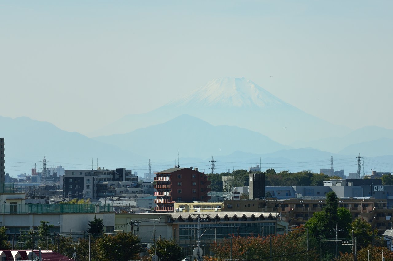 今日は富士山が見えた