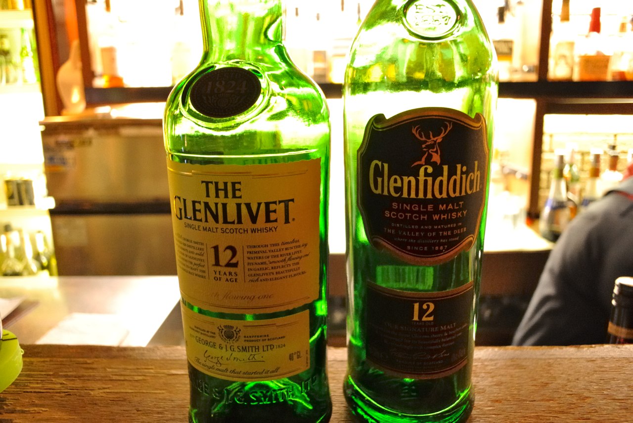 THE GLENLIVETとGlenfiddich