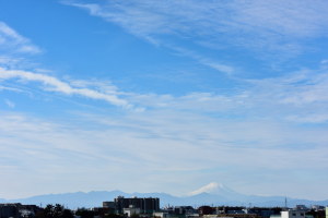 自宅から望む富士山