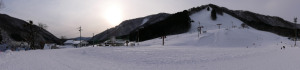 大穴スキー場をパノラマ撮影